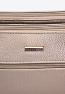 Women's faux leather crossbody bag, gold, 97-4Y-614-G, Photo 4
