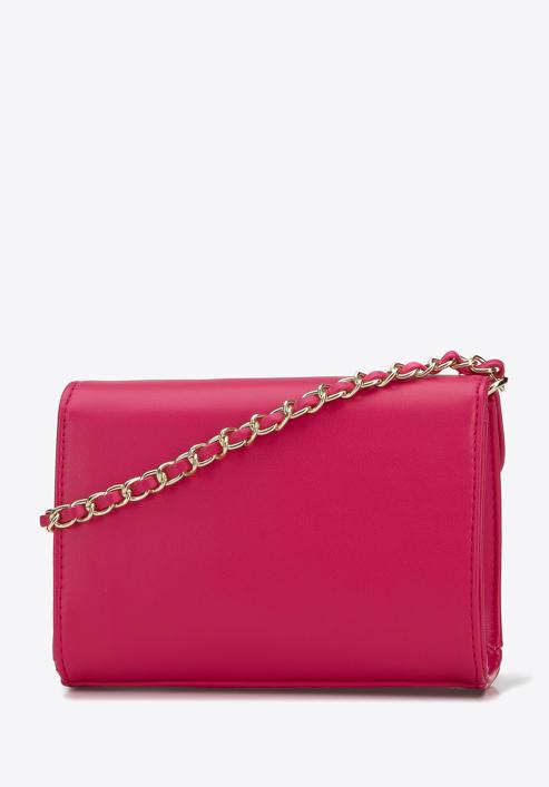 Small faux leather chain crossbody bag, pink, 96-4Y-715-Z, Photo 2