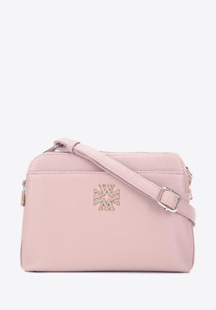 Faux leather crossbody bag, light pink, 29-4Y-016-BP, Photo 1