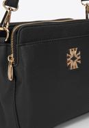 Faux leather crossbody bag, black, 29-4Y-016-BP, Photo 4