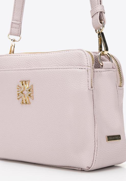 Faux leather crossbody bag, light pink, 29-4Y-016-BP, Photo 5