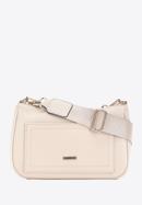 Small faux leather crossbody bag, cream, 98-4Y-512-1S, Photo 1