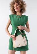 Small faux leather crossbody bag, cream, 98-4Y-512-1S, Photo 15