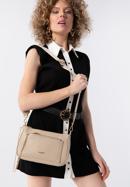 Small faux leather crossbody bag, beige, 98-4Y-512-1S, Photo 15