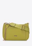 Small faux leather crossbody bag, lime, 98-4Y-512-1G, Photo 2