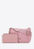 Small faux leather crossbody bag, pink, 98-4Y-512-9, Photo 3