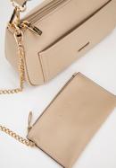 Small faux leather crossbody bag, beige, 98-4Y-512-1S, Photo 6