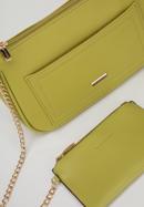 Small faux leather crossbody bag, lime, 98-4Y-512-0, Photo 6