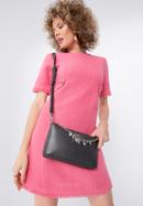 Women's faux leather crossbody bag with chain detail, graphite, 98-4Y-509-1S, Photo 15