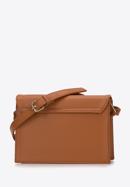 Women's faux leather flap bag, brown, 97-4Y-601-N, Photo 2