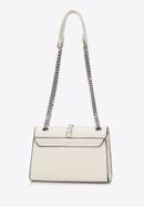 Faux leather flap bag with braided detail, ecru, 98-4Y-608-V, Photo 3