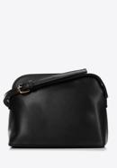 Women's quilted faux leather crossbody bag, black, 97-4Y-618-1, Photo 2