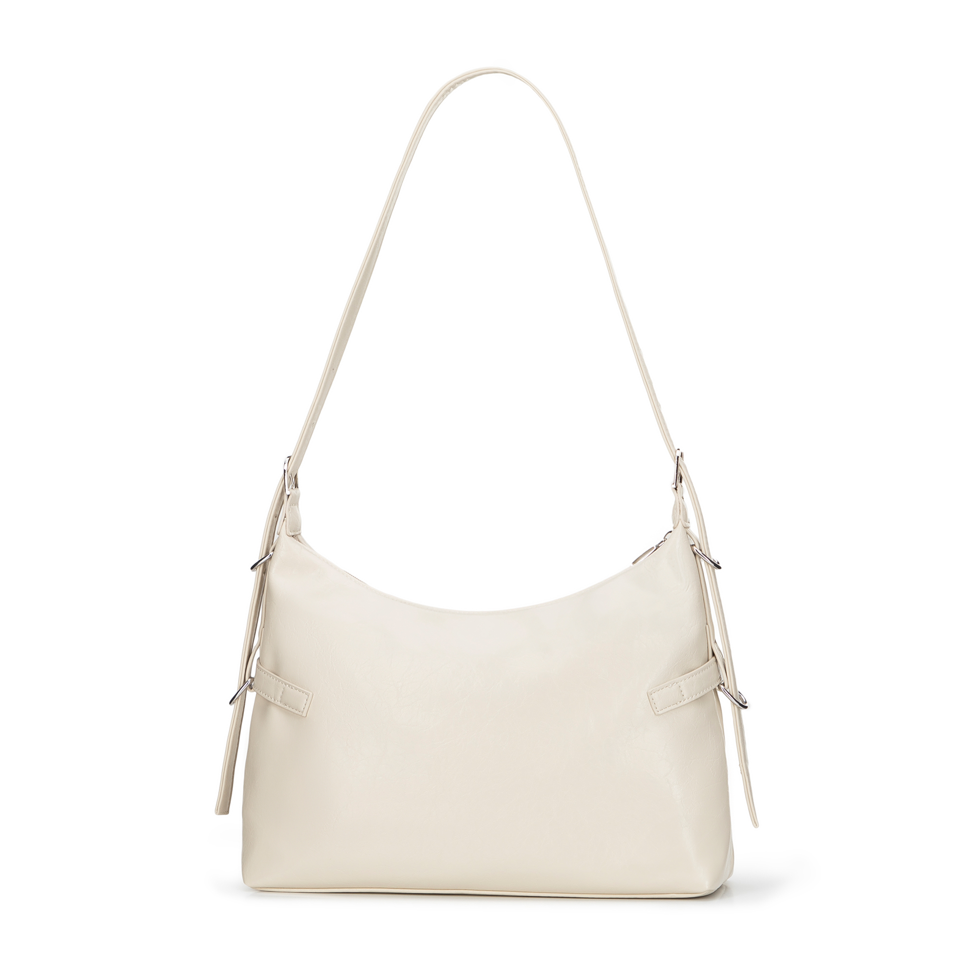 Krémová dámska crossbody kabelka Wittchen z imitácie kože s moderným vzhľadom, Vyberte variant krémová