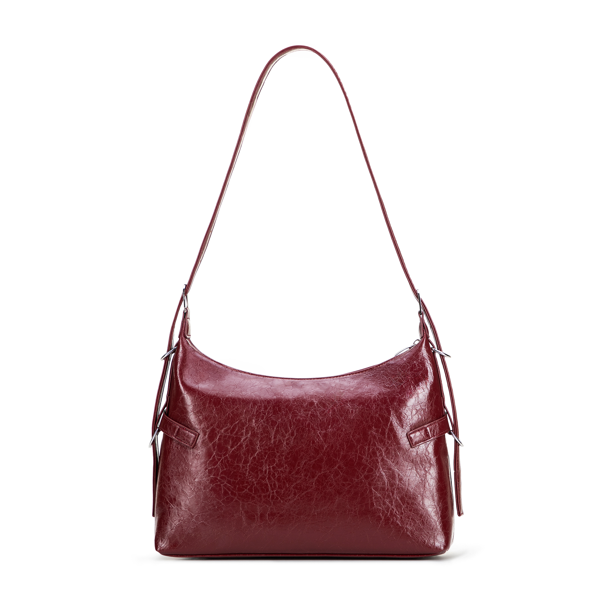 Bordová dámska crossbody kabelka Wittchen z imitácie kože, Vyberte variant bordová