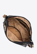 Women's two tone crossbody bag, black-brown, 97-4Y-630-9, Photo 3