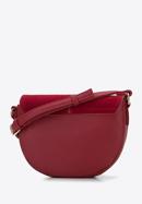 Women's faux leather saddle bag, red, 95-4Y-527-1, Photo 2