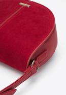 Women's faux leather saddle bag, red, 95-4Y-527-3, Photo 5