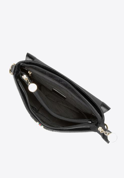 Patent leather flap bag, black, 34-4-232-0, Photo 3
