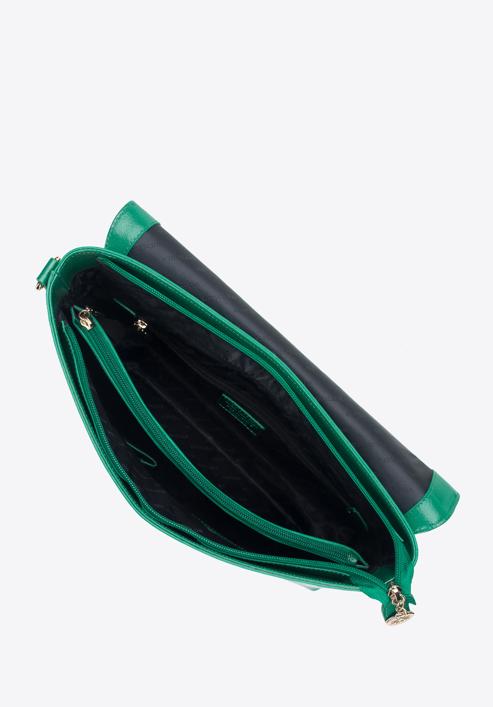 Large patent leather handbag, green, 34-4-233-11, Photo 3