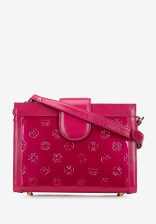 Patent leather cross body bag, pink, 34-4-240-PP, Photo 1