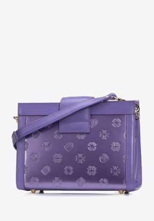 Patent leather cross body bag, violet, 34-4-240-FF, Photo 1