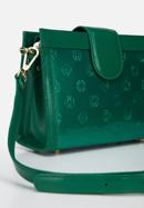 Patent leather cross body bag, green, 34-4-240-11, Photo 4