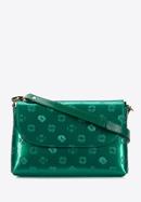Small patent leather handbag, green, 34-4-232-FF, Photo 1