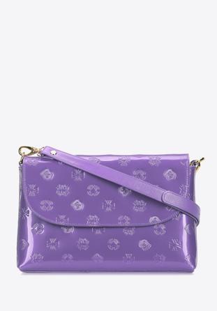 Small patent leather handbag, violet, 34-4-232-FF, Photo 1