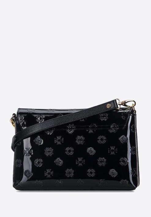 Small patent leather handbag, black, 34-4-232-00, Photo 2