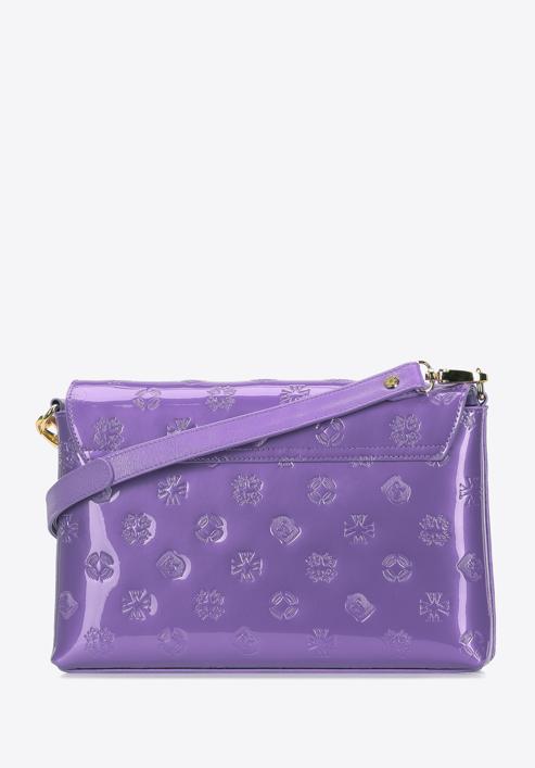 Small patent leather handbag, violet, 34-4-232-00, Photo 2