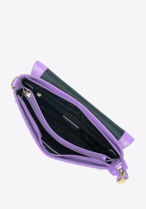 Small patent leather handbag, violet, 34-4-232-00, Photo 3