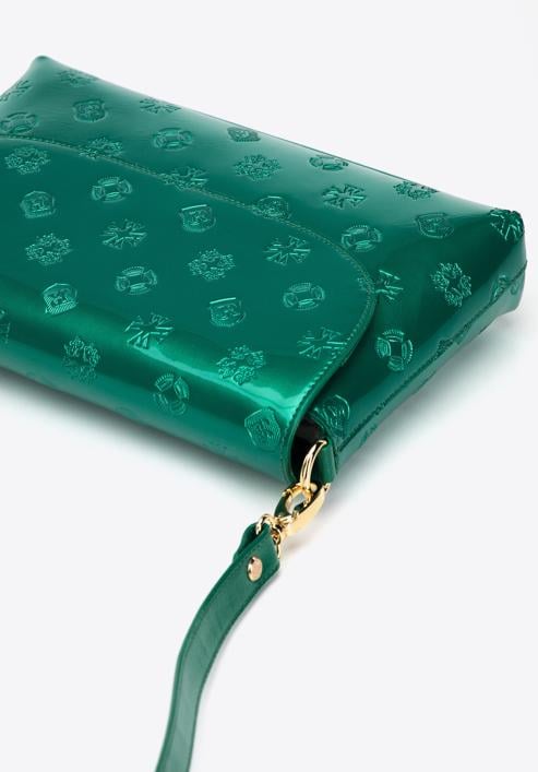 Small patent leather handbag, green, 34-4-232-00, Photo 4