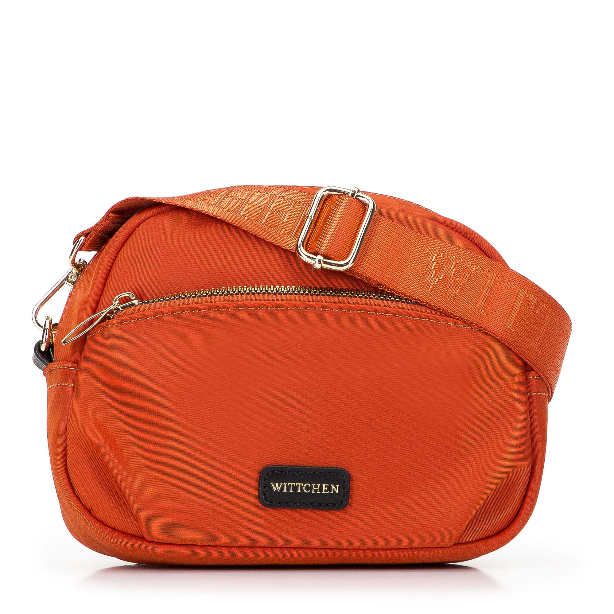 Фото - Жіноча сумка Wittchen Damska listonoszka z nylonu z kieszenią z przodu pomarańczowa 97-4Y-106-6 