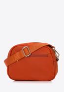 Women's nylon crossbody bag with front pocket, orange, 97-4Y-106-6, Photo 2