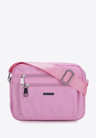Nylon cross body bag, light pink, 94-4Y-111-P, Photo 1