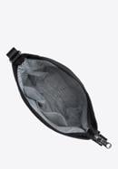 Damska listonoszka z nylonu z regulowaną głębokością, czarno-srebrny, 98-4Y-102-1S, Zdjęcie 3