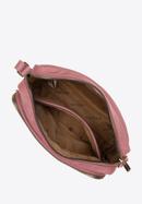 Women's nylon and faux leather crossbody bag, pink, 97-4Y-103-Z, Photo 3