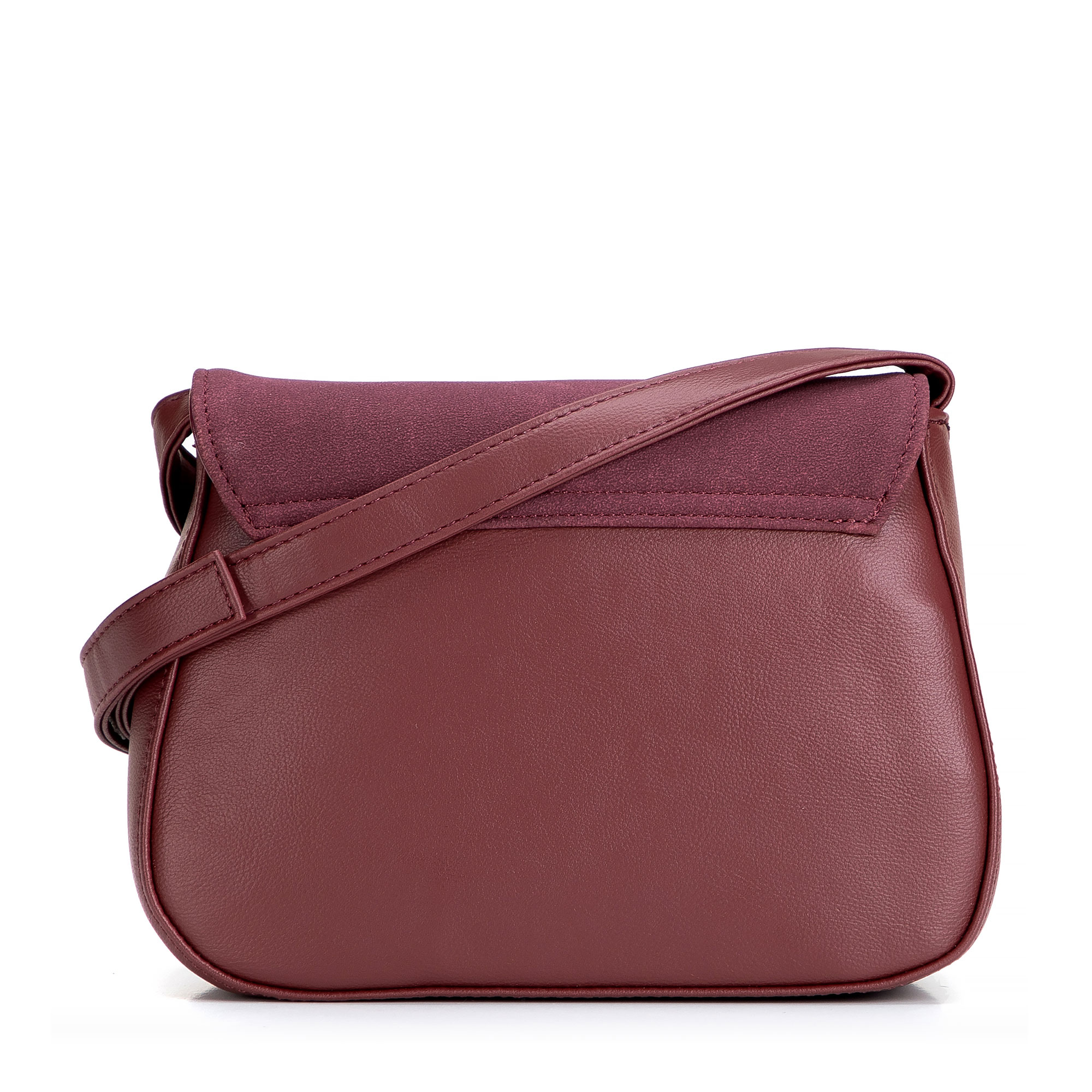 Dámska crossbody kabelka Wittchen z imitácie kože s moderným vzhľadom, Vyberte variant slivková