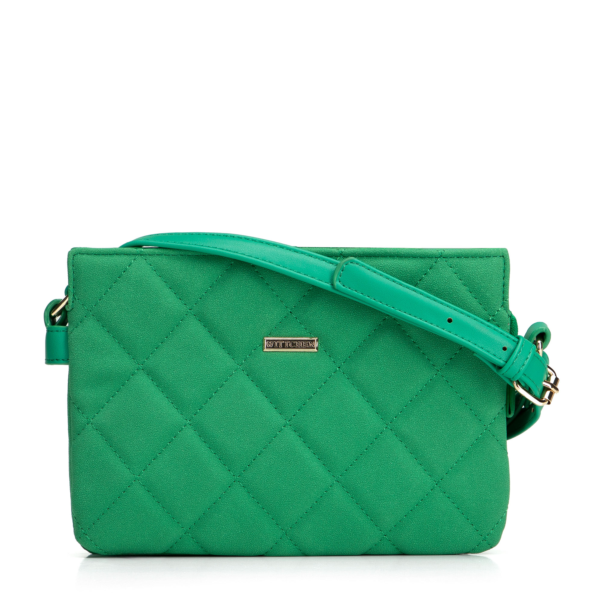 Dámska crossbody kabelka Wittchen s prešívaným spracovaním, Vyberte variant zelená