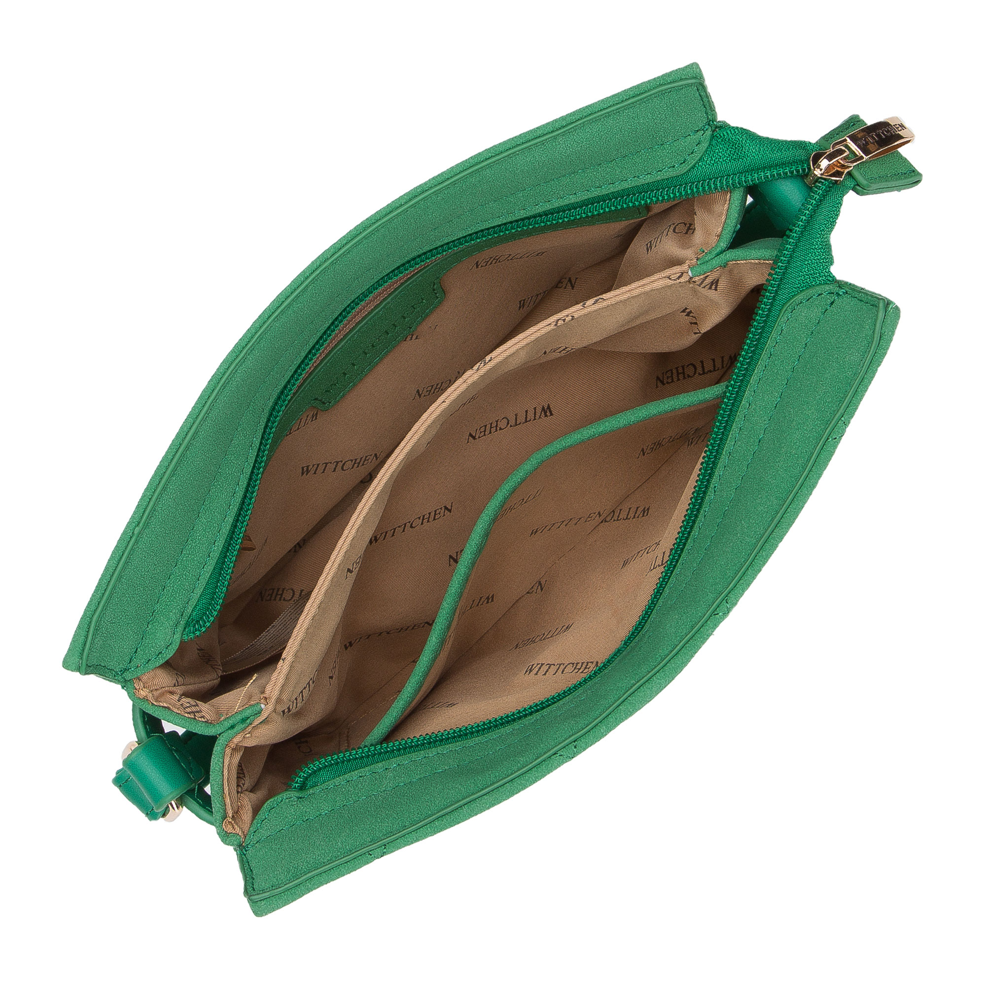 Dámska crossbody kabelka Wittchen s prešívaným spracovaním, Vyberte variant zelená