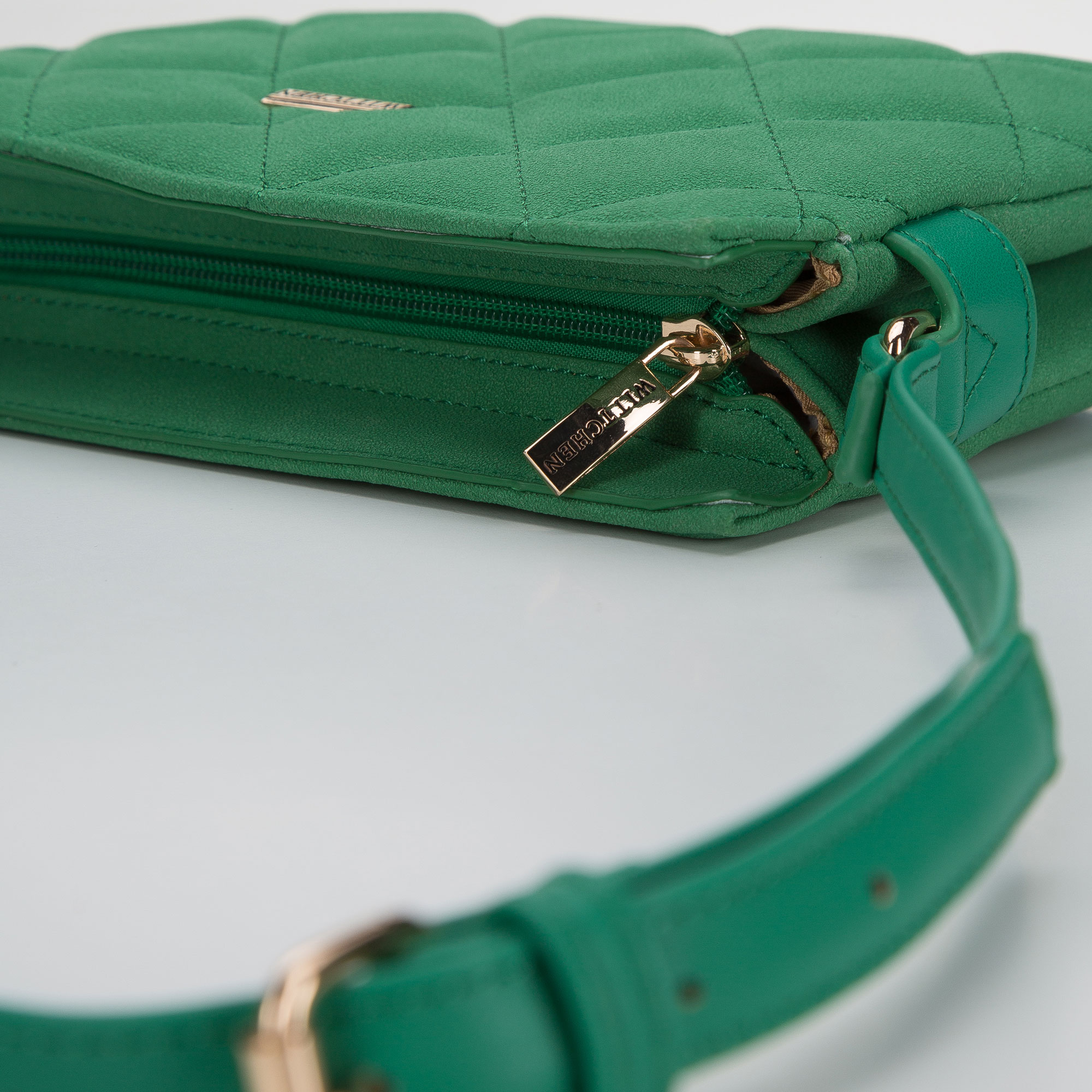 Dámska crossbody kabelka Wittchen s prešívaným spracovaním, Vyberte variant zelená