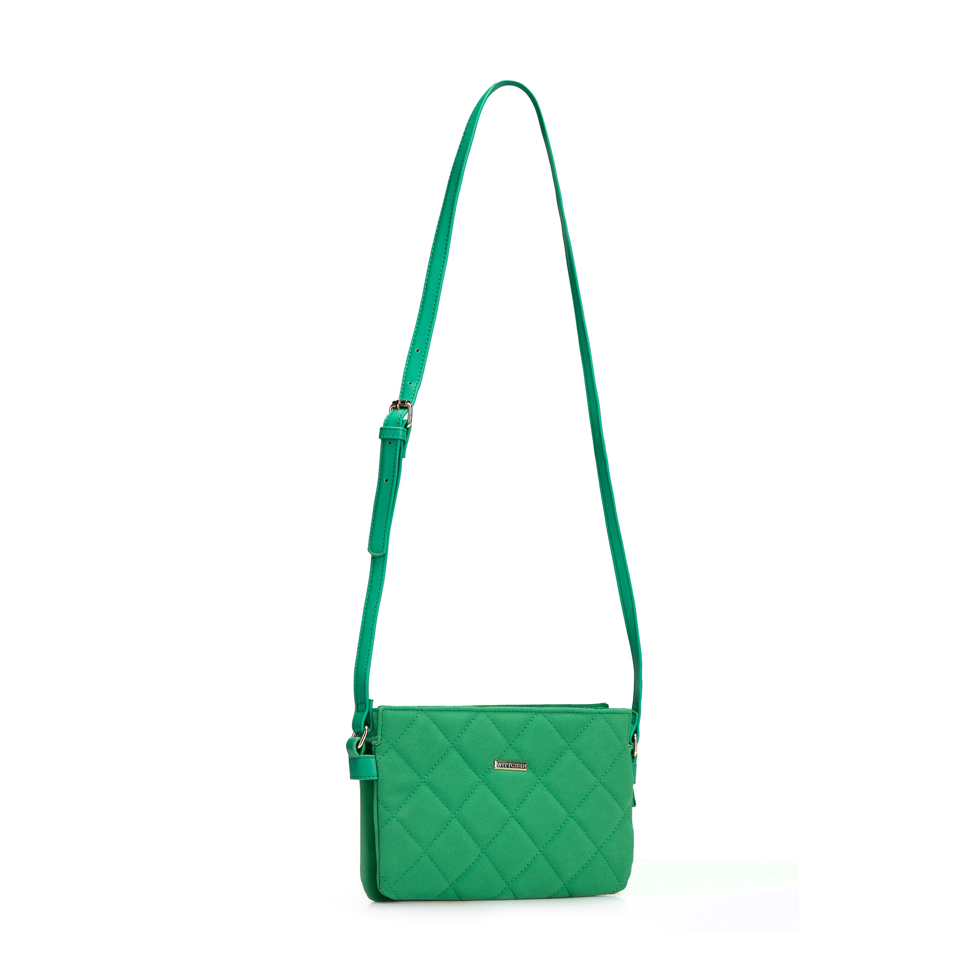 Dámska crossbody kabelka Wittchen s prešívaným spracovaním, Vyberte variant zelená
