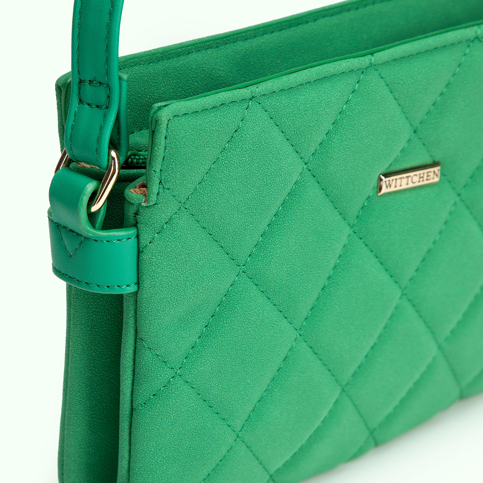Dámska crossbody kabelka Wittchen s prešívaným spracovaním, Vyberte variant zelená