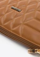Women's quilted faux leather clutch bag, brown, 97-4Y-628-3, Photo 4