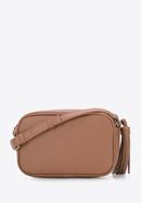 Faux leather quilted crossbody bag, brown, 95-4Y-509-3, Photo 2