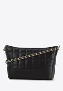 Quilted leather handbag, black, 95-4E-655-Z, Photo 2