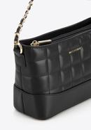 Quilted leather handbag, black, 95-4E-655-Z, Photo 4