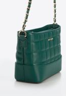 Quilted leather handbag, green, 95-4E-655-1, Photo 4