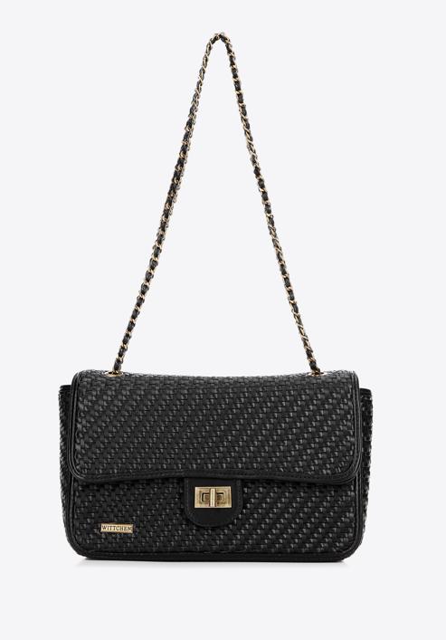Flap bag with chain shoulder strap, black, 98-4Y-010-0, Photo 2