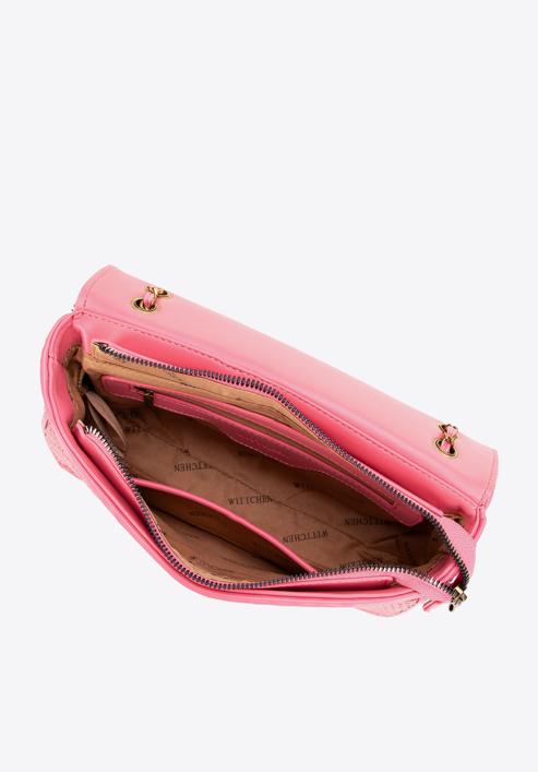 Flap bag with chain shoulder strap, muted pink, 98-4Y-010-1, Photo 4